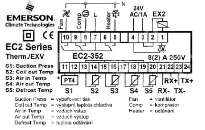 regulátor elektronický ALCO, EC2 352, EXV, 24 Vac, TCP/IP, 807772